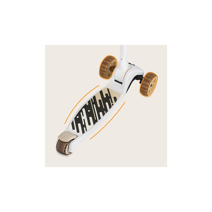 Lionelo - Children's scooter 2in1 FRANKY white/beige