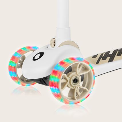 Lionelo - Children's scooter 2in1 FRANKY white/beige