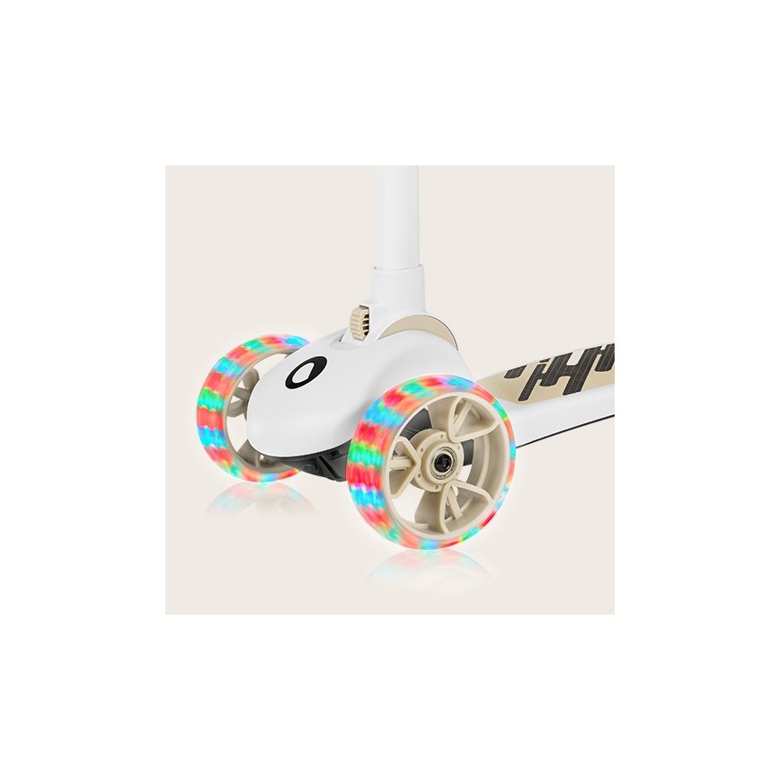 Lionelo - Children's scooter 2in1 FRANKY white/beige