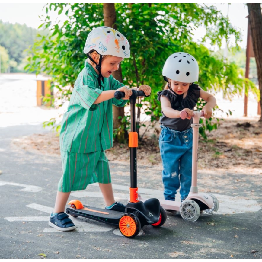 Lionelo - Children's scooter JESSY grey/green