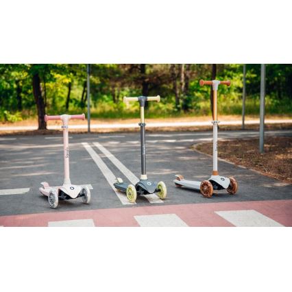 Lionelo - Children's scooter JESSY grey/green