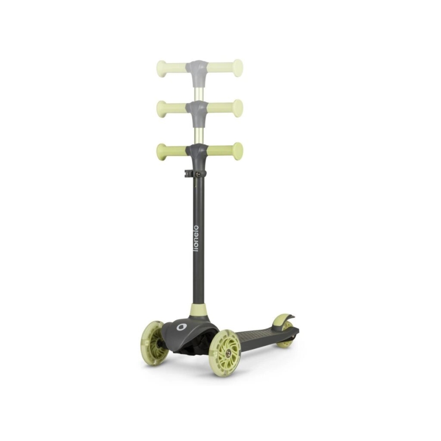 Lionelo - Children's scooter JESSY grey/green