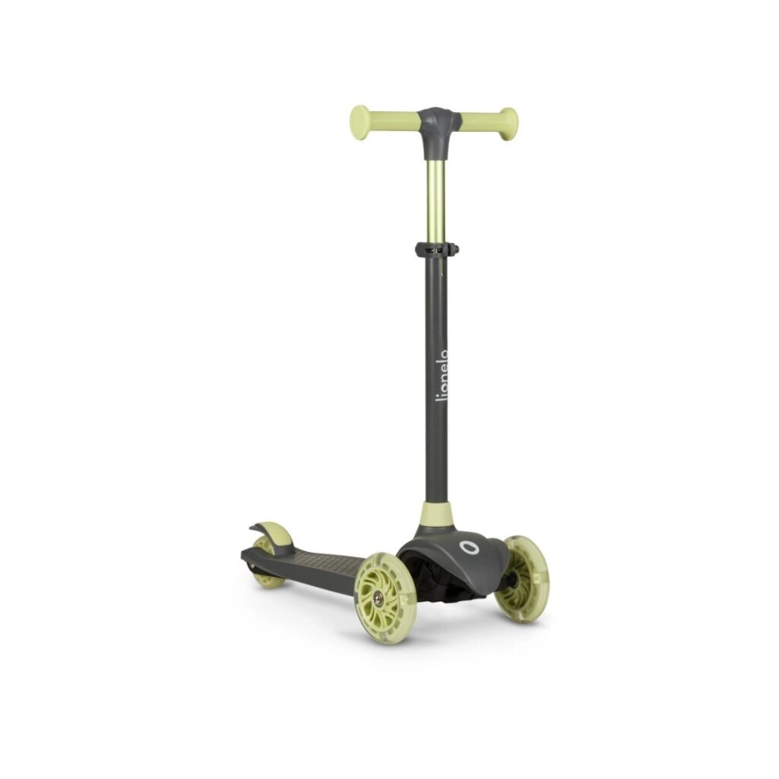 Lionelo - Children's scooter JESSY grey/green