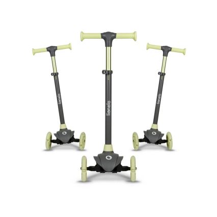 Lionelo - Children's scooter JESSY grey/green