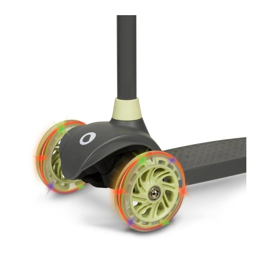 Lionelo - Children's scooter JESSY grey/green