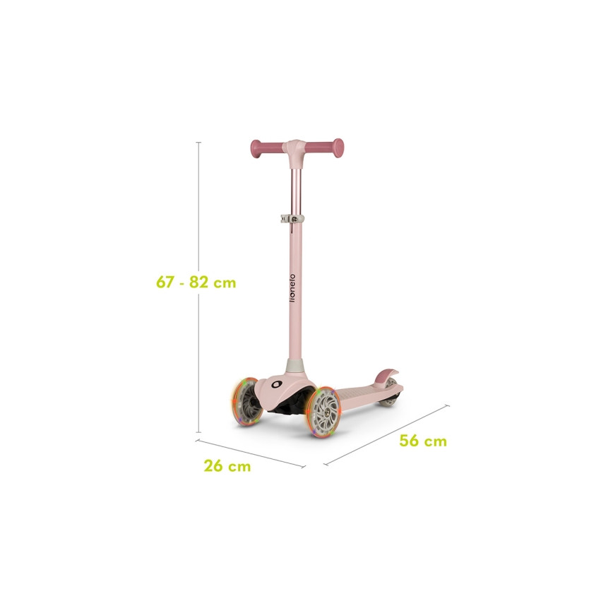 Lionelo - Children's scooter JESSY pink