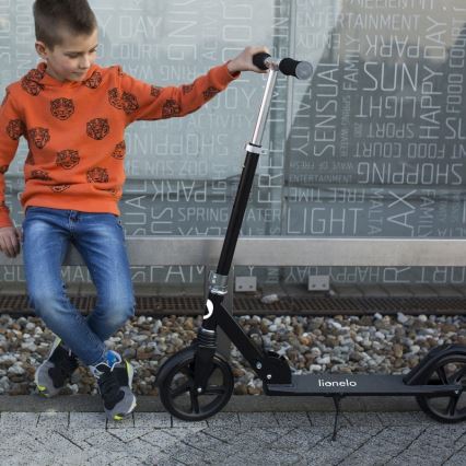 Lionelo - Children's scooter LUCA black