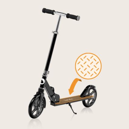 Lionelo - Children's scooter LUCA black