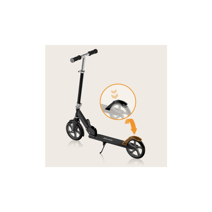 Lionelo - Children's scooter LUCA black