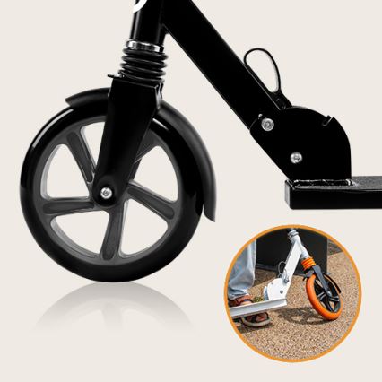 Lionelo - Children's scooter LUCA black