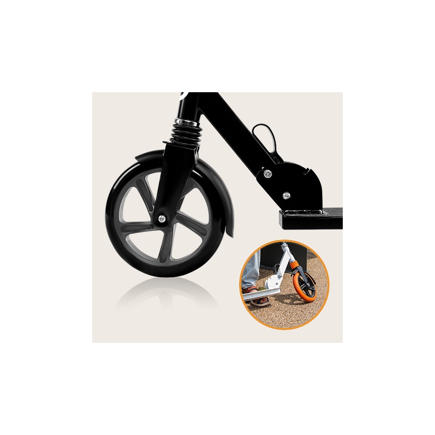 Lionelo - Children's scooter LUCA black