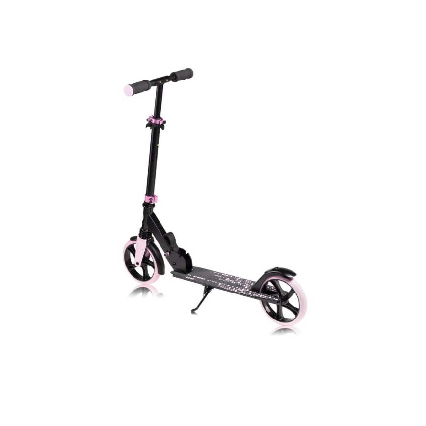 Lionelo - Children's scooter LUCA black/pink