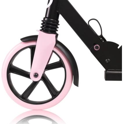 Lionelo - Children's scooter LUCA black/pink