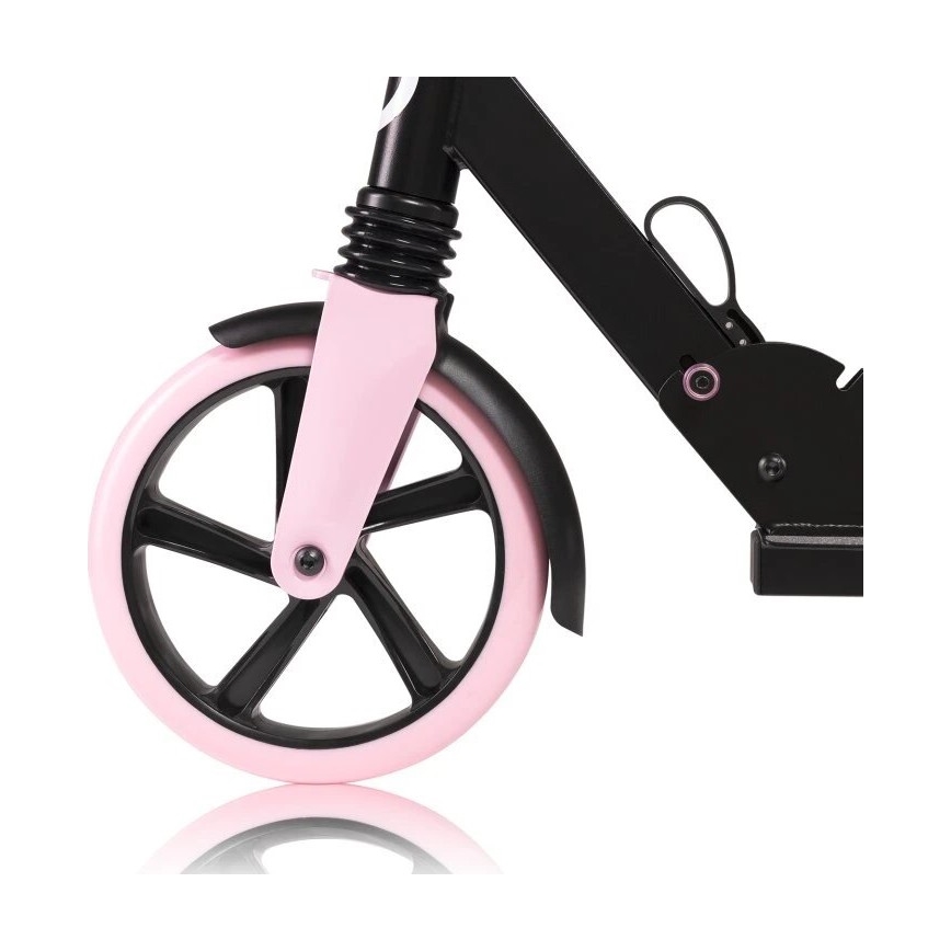 Lionelo - Children's scooter LUCA black/pink