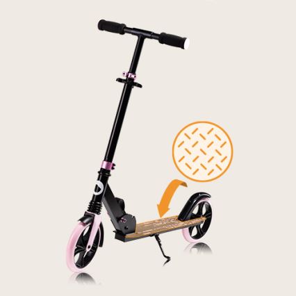 Lionelo - Children's scooter LUCA black/pink