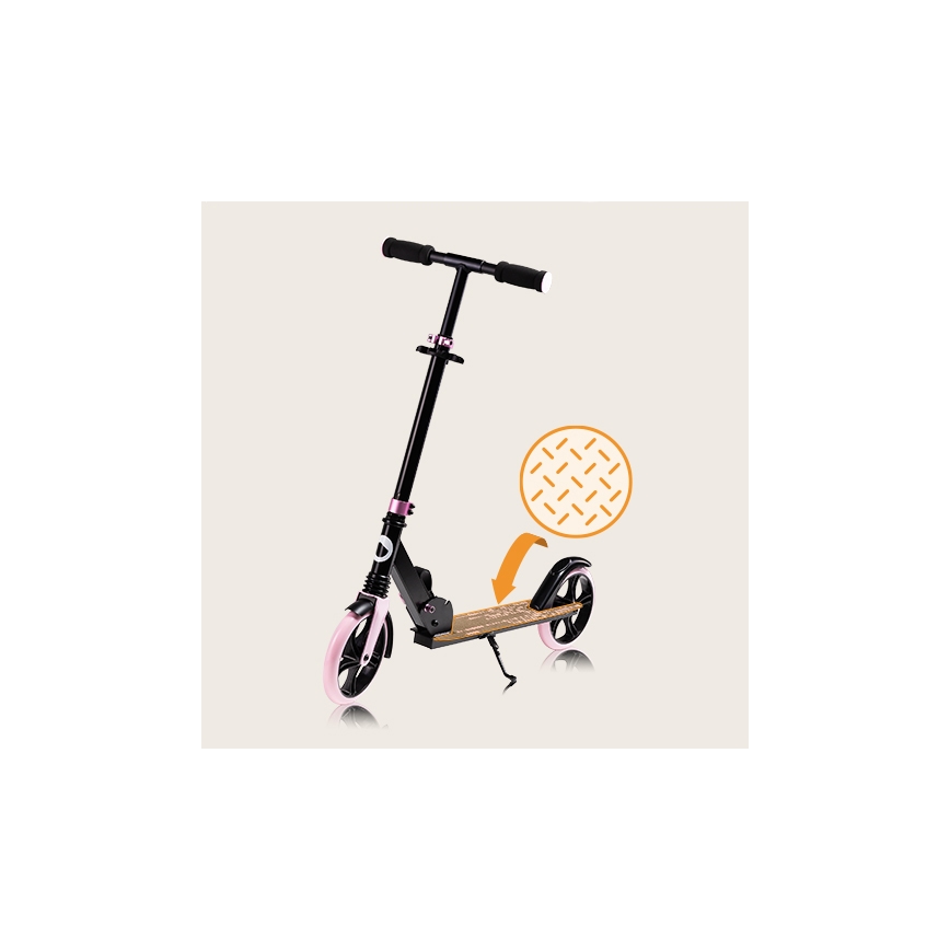 Lionelo - Children's scooter LUCA black/pink