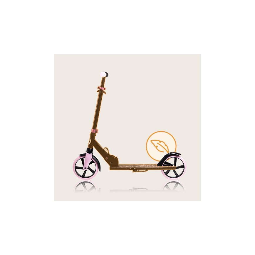 Lionelo - Children's scooter LUCA black/pink