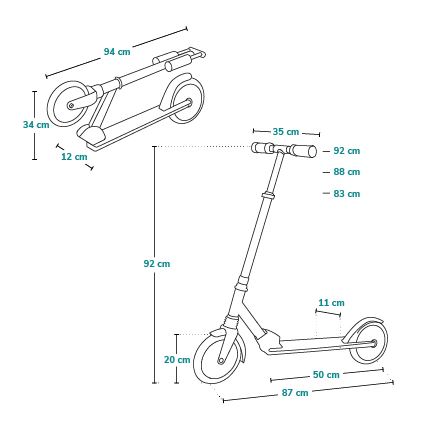 Lionelo - Children's scooter LUCA black/pink