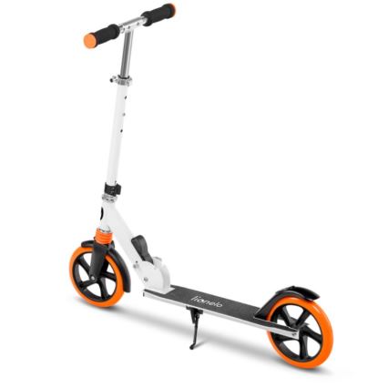Lionelo - Children's scooter LUCA white/orange