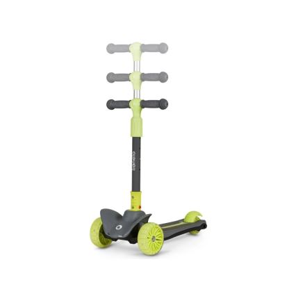 Lionelo - Children's scooter TIMMY 3xAA green/grey