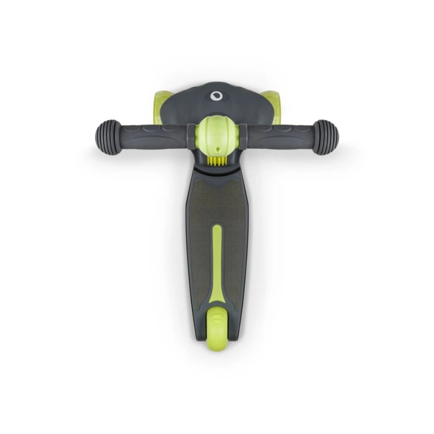 Lionelo - Children's scooter TIMMY 3xAA green/grey