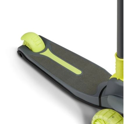 Lionelo - Children's scooter TIMMY 3xAA green/grey