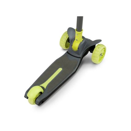 Lionelo - Children's scooter TIMMY 3xAA green/grey