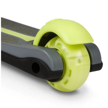 Lionelo - Children's scooter TIMMY 3xAA green/grey