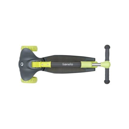 Lionelo - Children's scooter TIMMY 3xAA green/grey