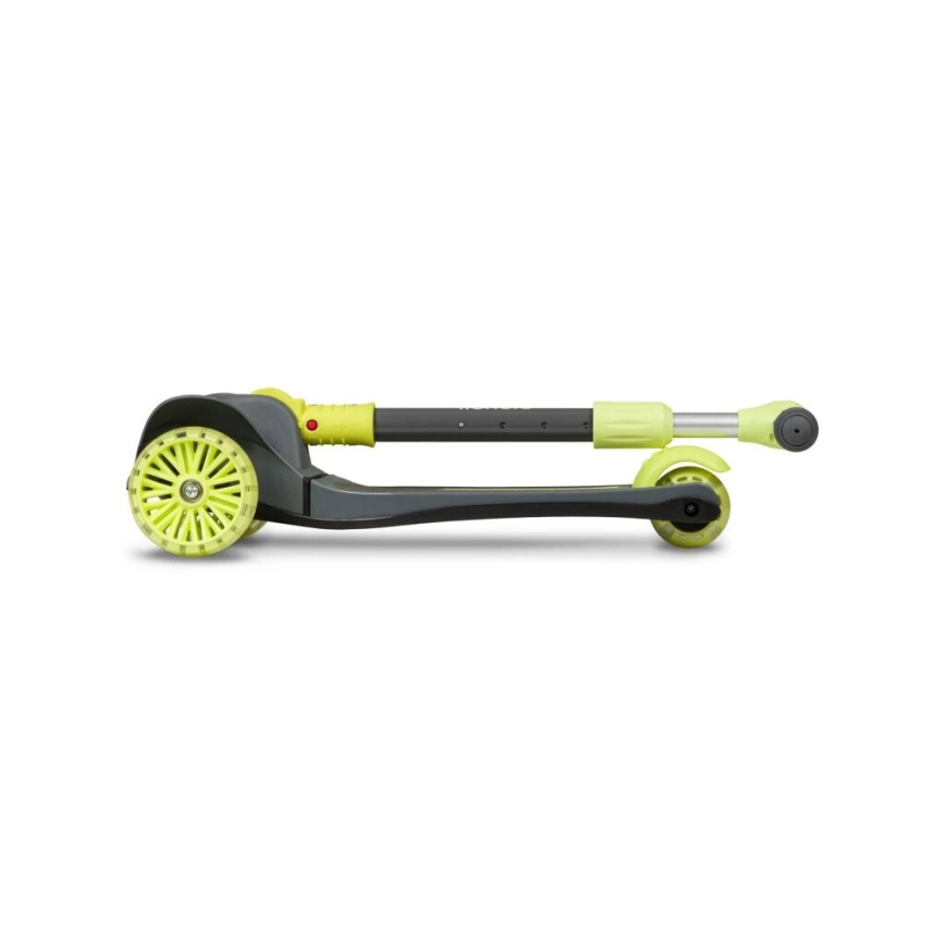 Lionelo - Children's scooter TIMMY 3xAA green/grey