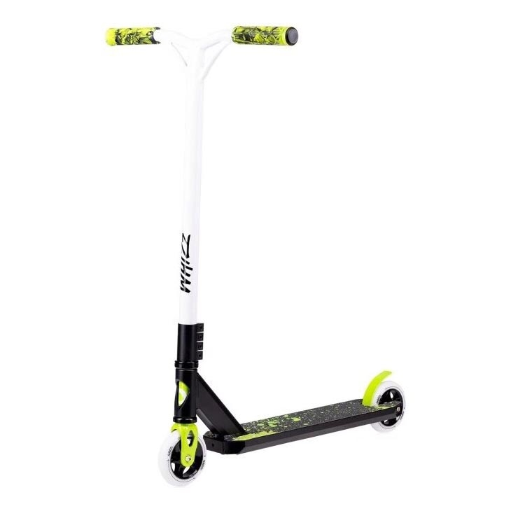Lionelo - Children's scooter WHIZZ black/white/yellow
