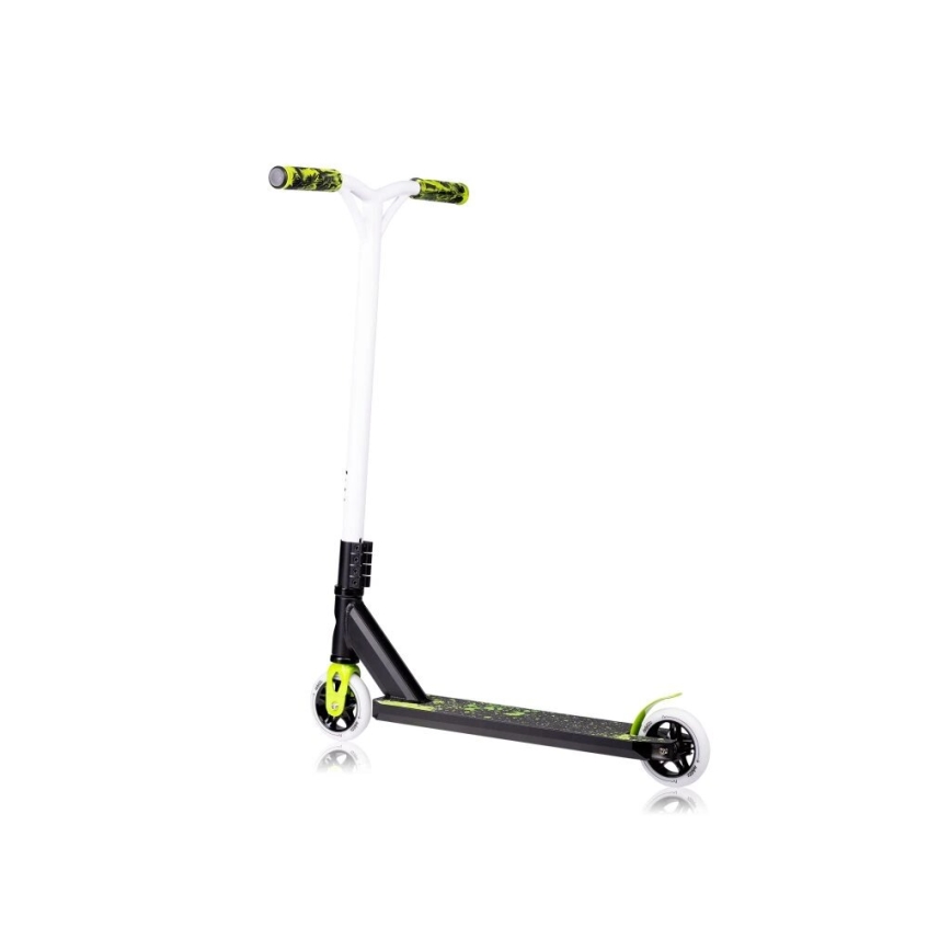 Lionelo - Children's scooter WHIZZ black/white/yellow