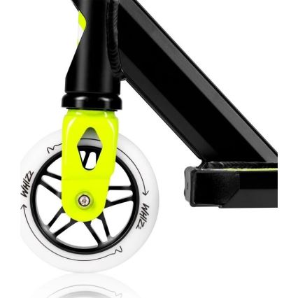 Lionelo - Children's scooter WHIZZ black/white/yellow