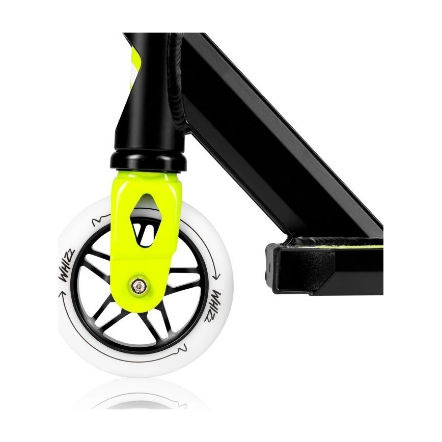 Lionelo - Children's scooter WHIZZ black/white/yellow