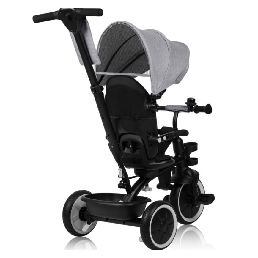 Lionelo - Children's tricycle BERRY Grey Stone