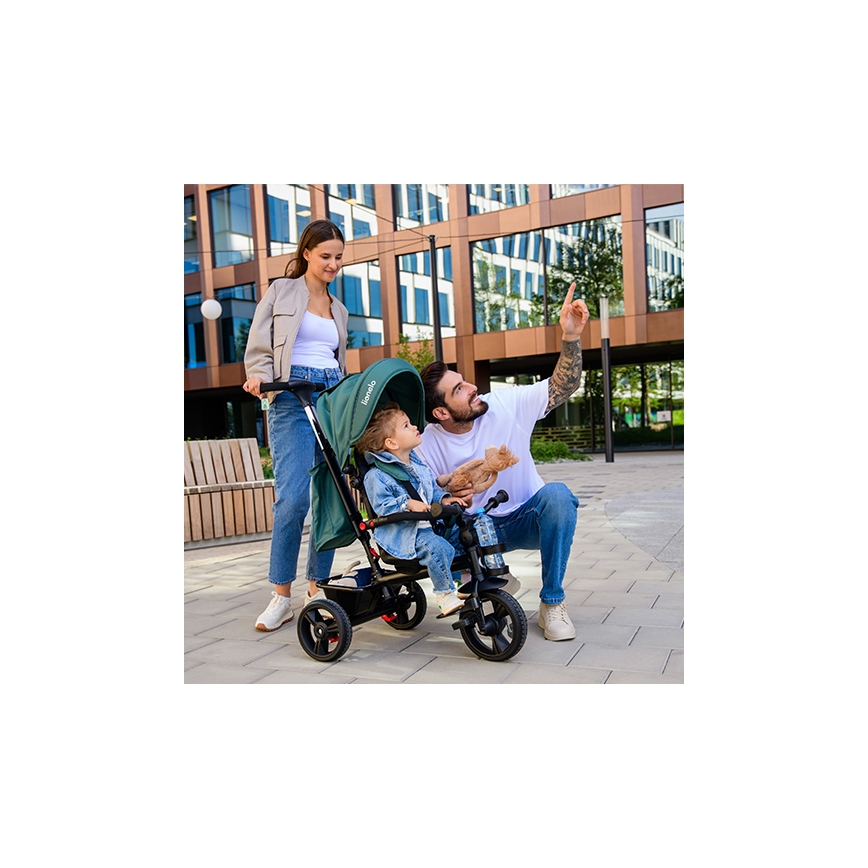 Lionelo - Children's tricycle HAARI green/black