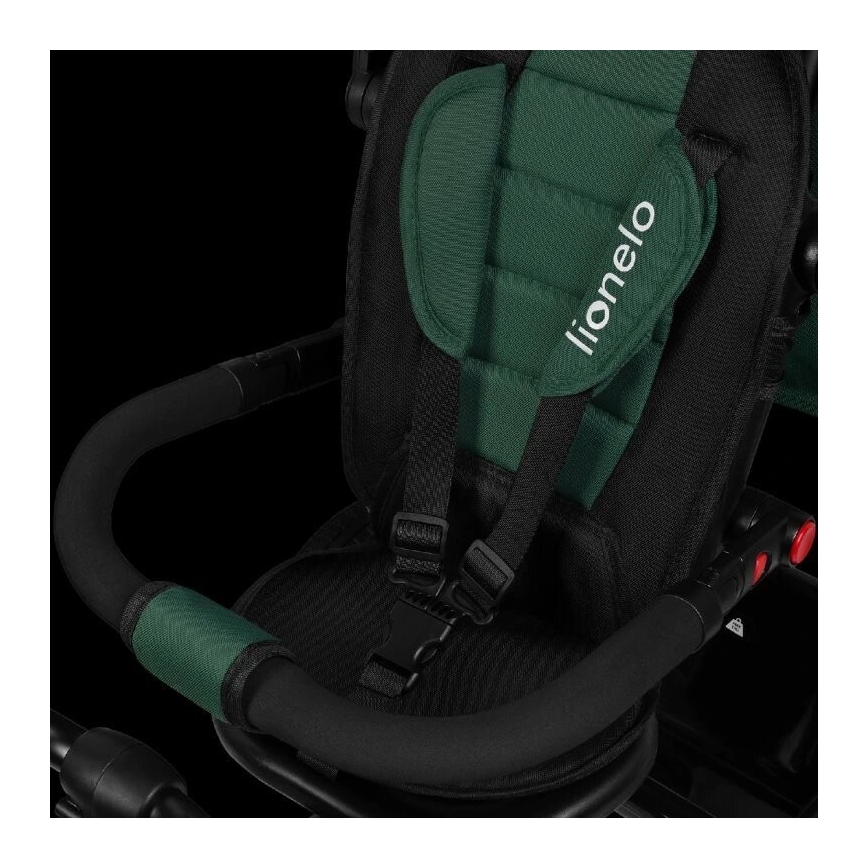 Lionelo - Children's tricycle HAARI green/black