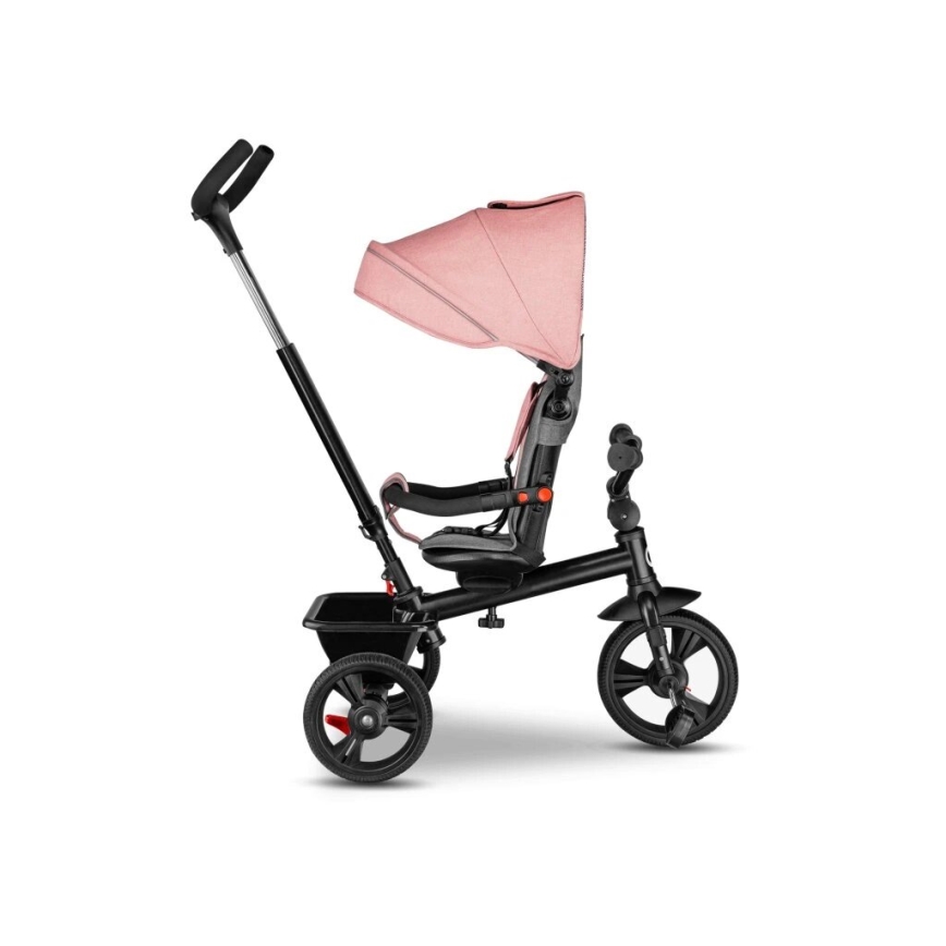 Lionelo - Children's tricycle HAARI pink/grey