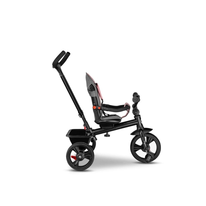 Lionelo - Children's tricycle HAARI pink/grey