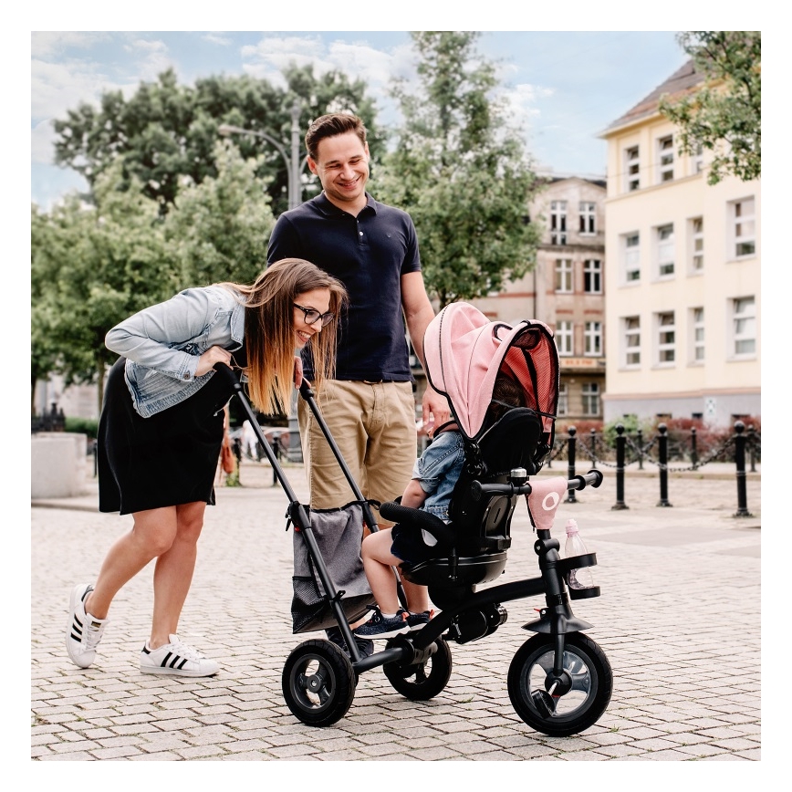 Lionelo - Children's tricycle TRIS pink/grey