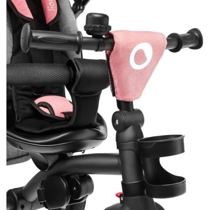 Lionelo - Children's tricycle TRIS pink/grey