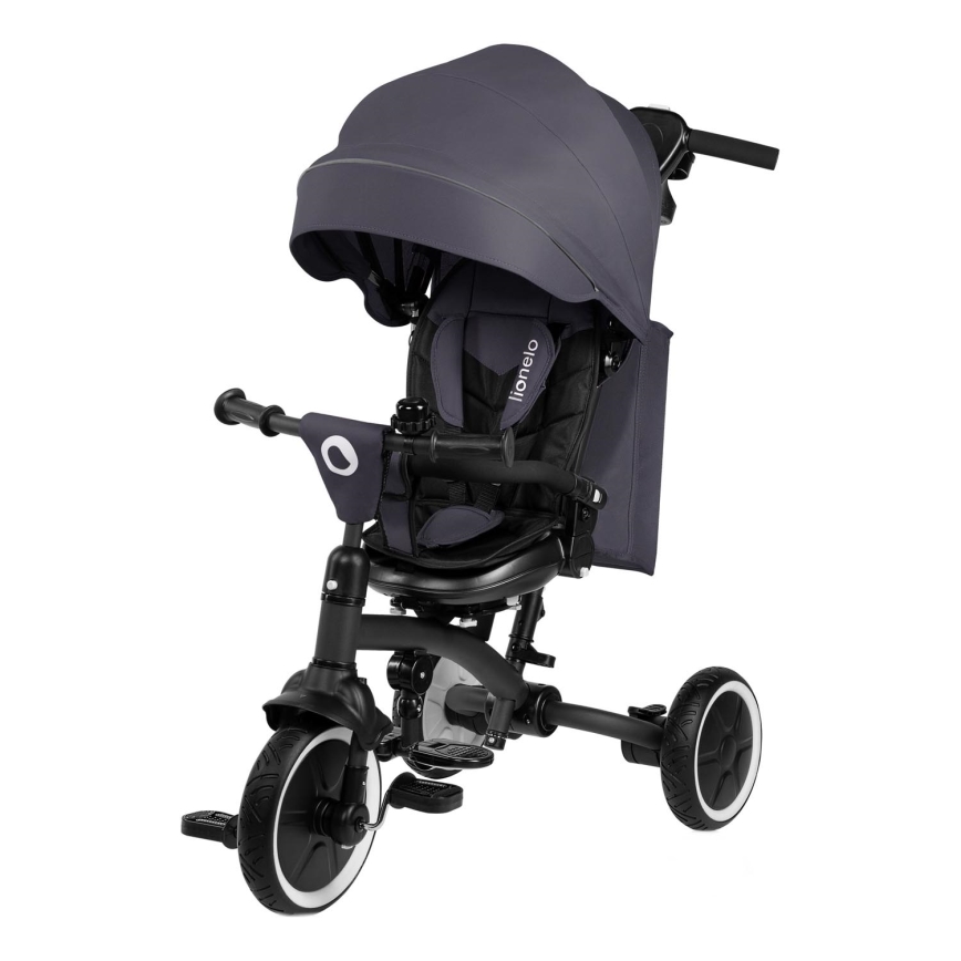 Lionelo - Children's tricycle TRIS PLUS Grey Stone