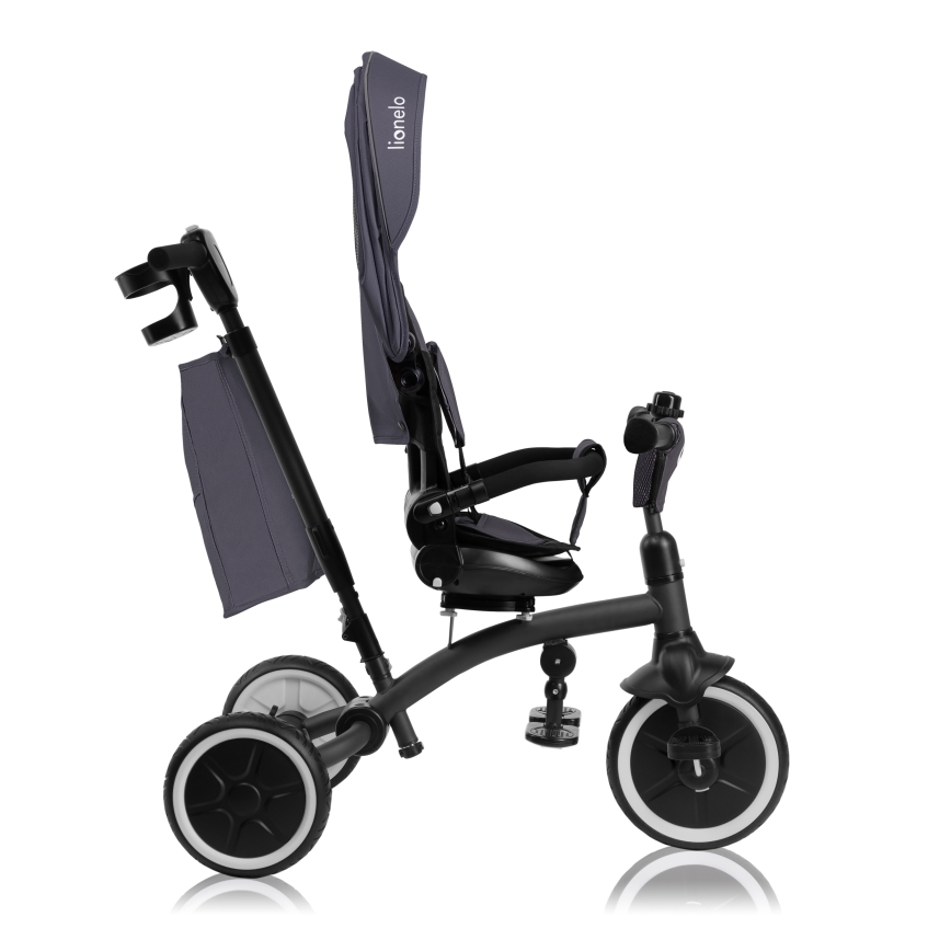 Lionelo - Children's tricycle TRIS PLUS Grey Stone