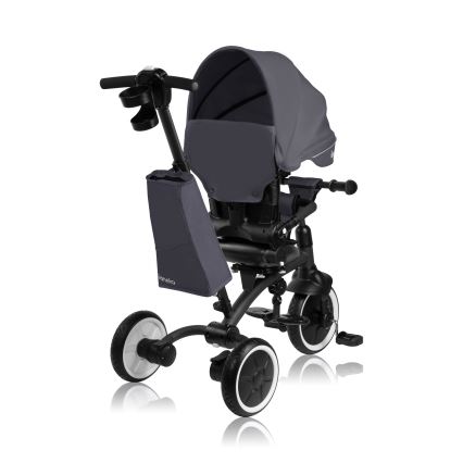 Lionelo - Children's tricycle TRIS PLUS Grey Stone