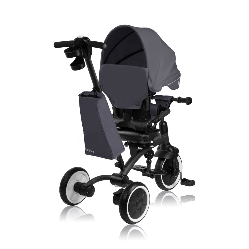 Lionelo - Children's tricycle TRIS PLUS Grey Stone