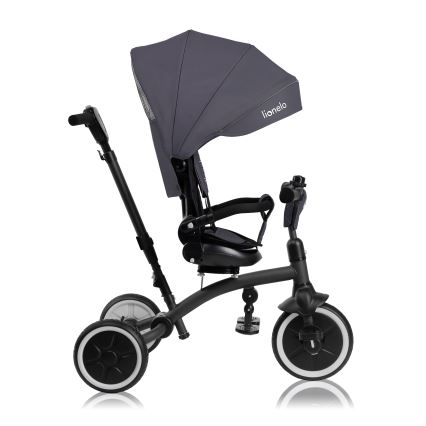 Lionelo - Children's tricycle TRIS PLUS Grey Stone