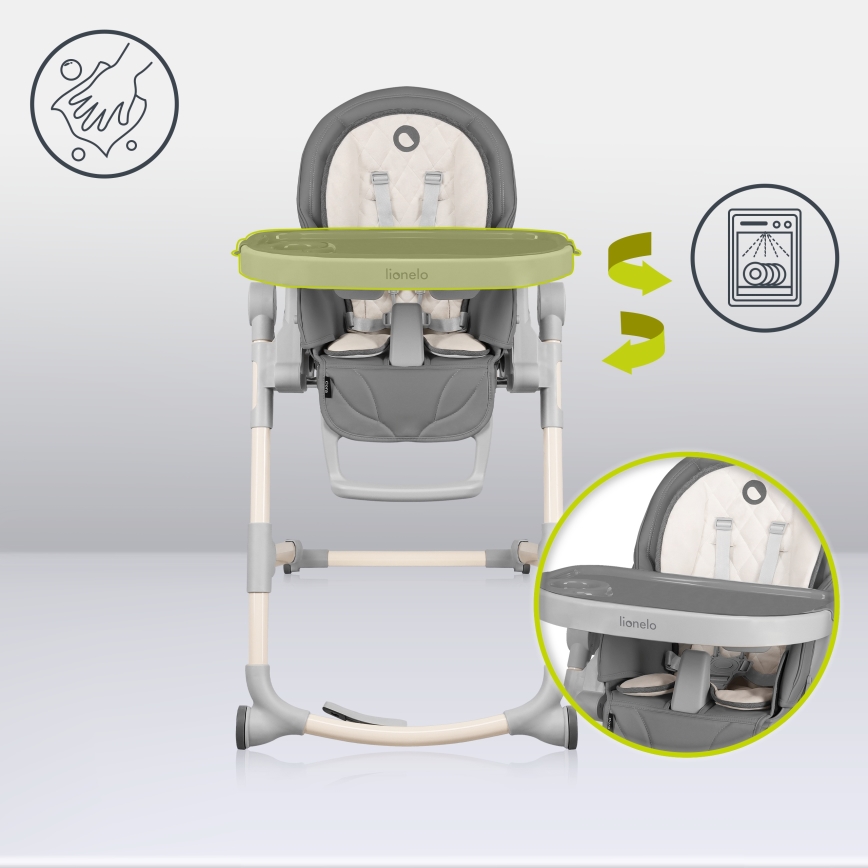 Lionelo - CORA Stone Children's Dining Chair
