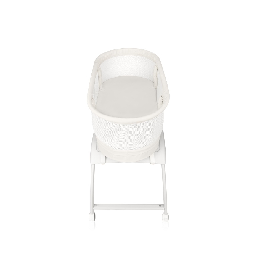 Lionelo - CORAL White Baby Crib with Built-in Scale