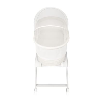 Lionelo - CORAL White Baby Crib with Built-in Scale