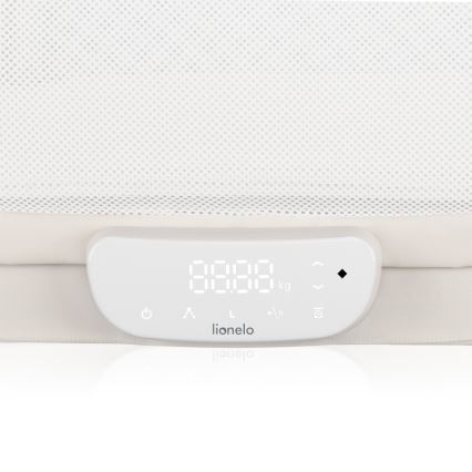 Lionelo - CORAL White Baby Crib with Built-in Scale